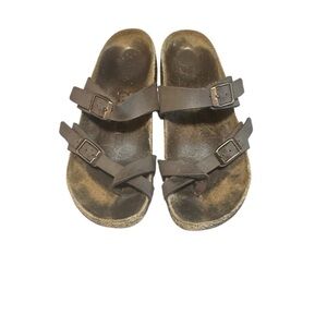 Birkenstock Mayari Sandals Women’s 5-5.5 Brown Birko-Flor Boho Beach Toe Loop